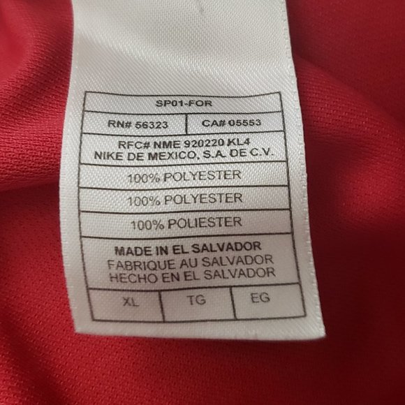 Nike Men’s Red and White Gym Workout Shorts X-Large - Picture 5 of 6